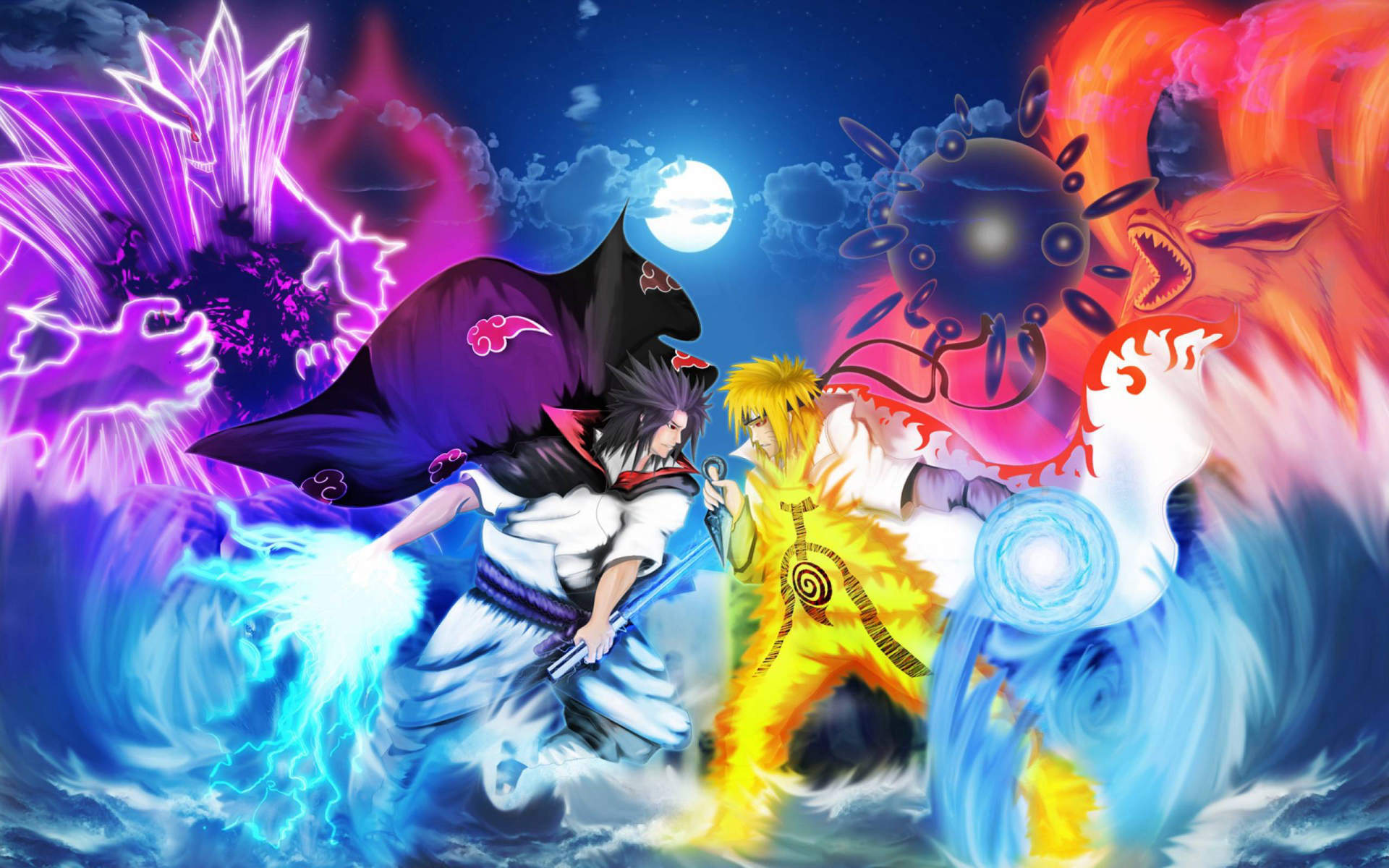 wallpaper naruto dan sasuke